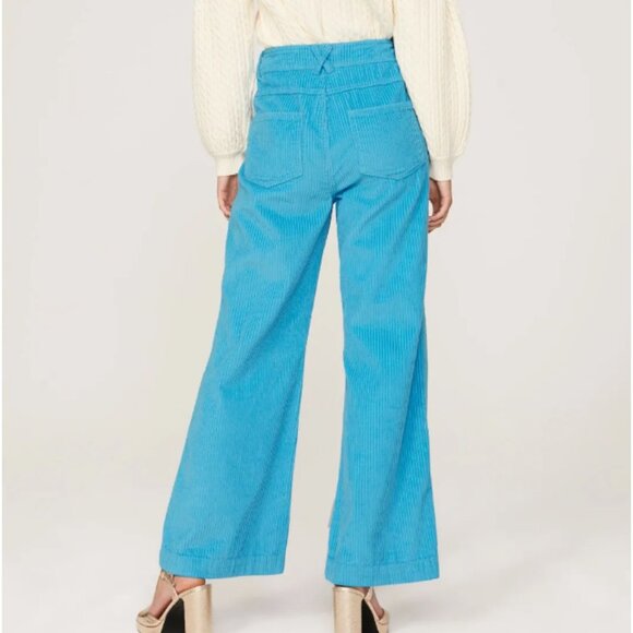 Rachel Antonoff Mike Pants in blue size 2 - Picture 3 of 8